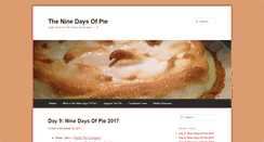 Desktop Screenshot of ninedaysofpie.com
